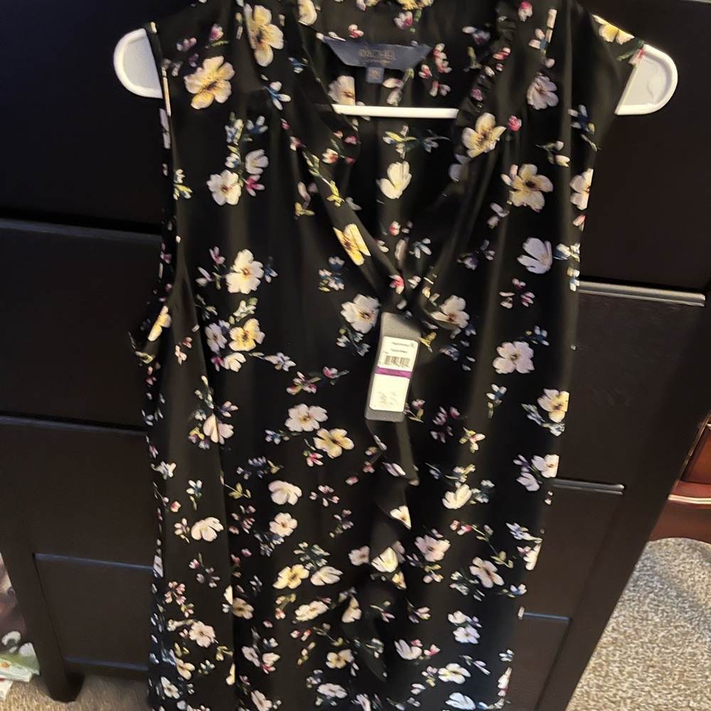 NET XXL Rachel Roy flowery sleeveless dress